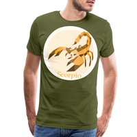 Thumbnail for Men's Mosaic Scorpio Premium T-Shirt - olive green