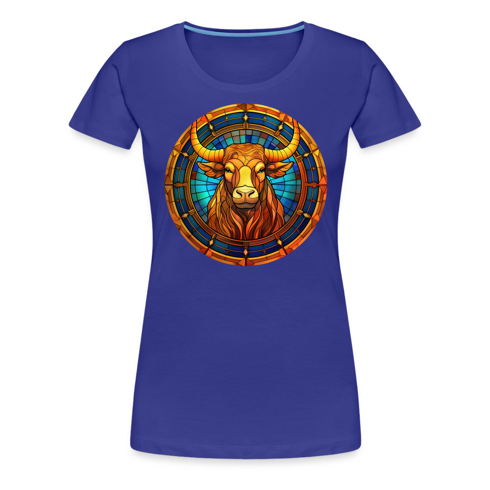 Women’s Mosaic Taurus Premium T-Shirt - royal blue