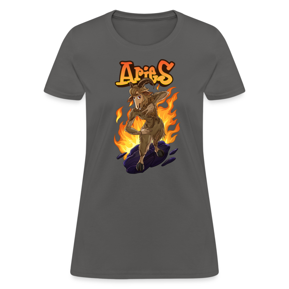 Women's Aries Narihndrab T-Shirt - charcoal