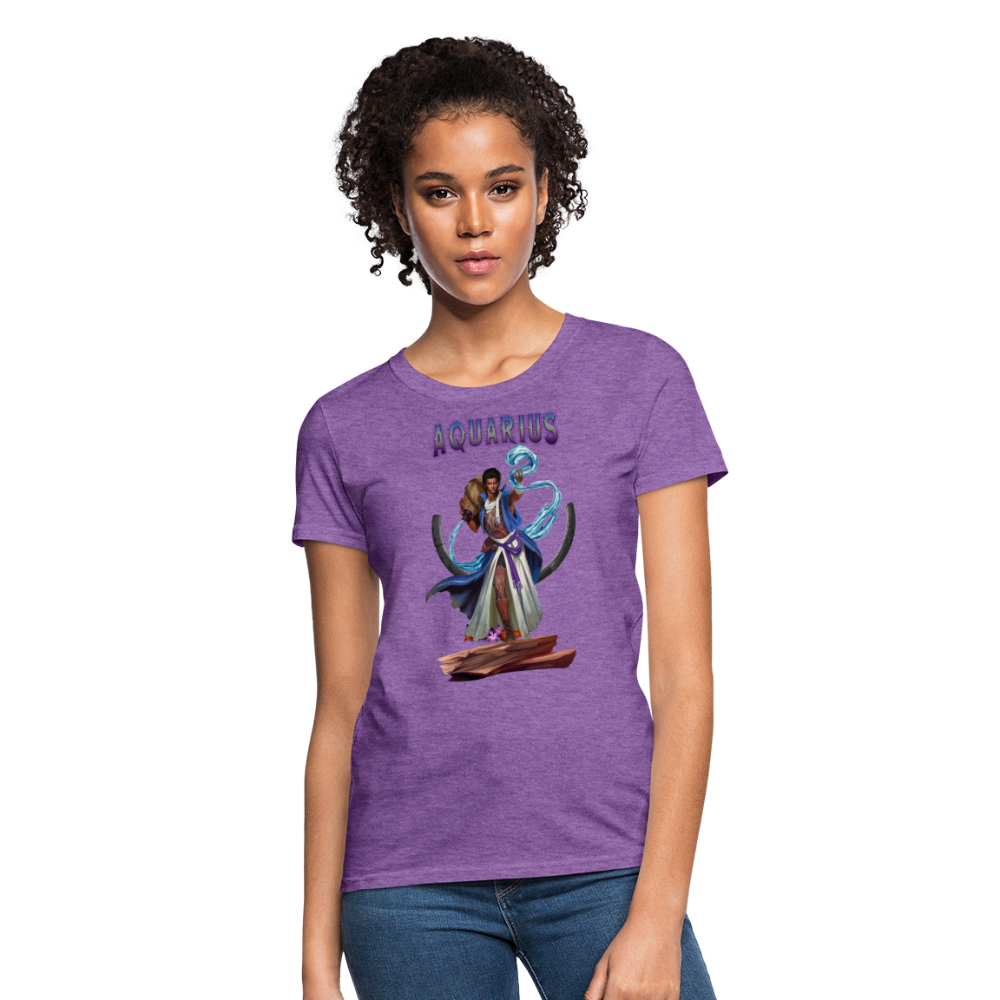 Women's Astral Aquarius T-Shirt - purple heather