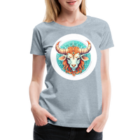 Thumbnail for Women’s Symbol Taurus Premium T-Shirt - heather ice blue