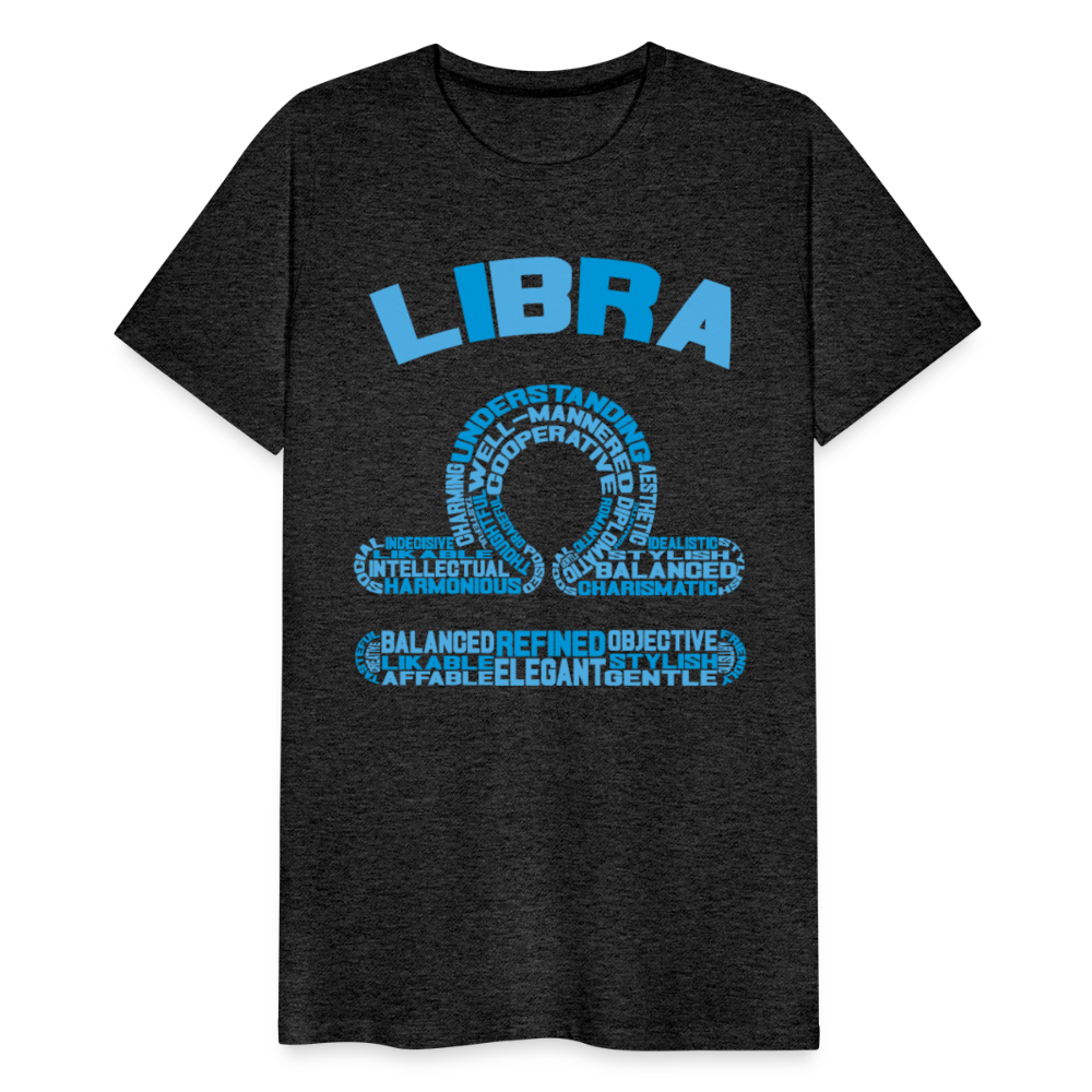 Men's Power Words Libra Premium T-Shirt - charcoal grey