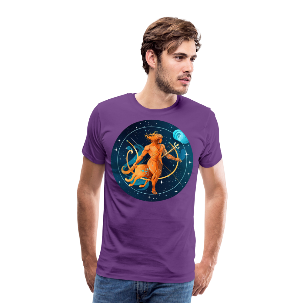 Men's Mythical Sagittarius Premium T-Shirt - purple