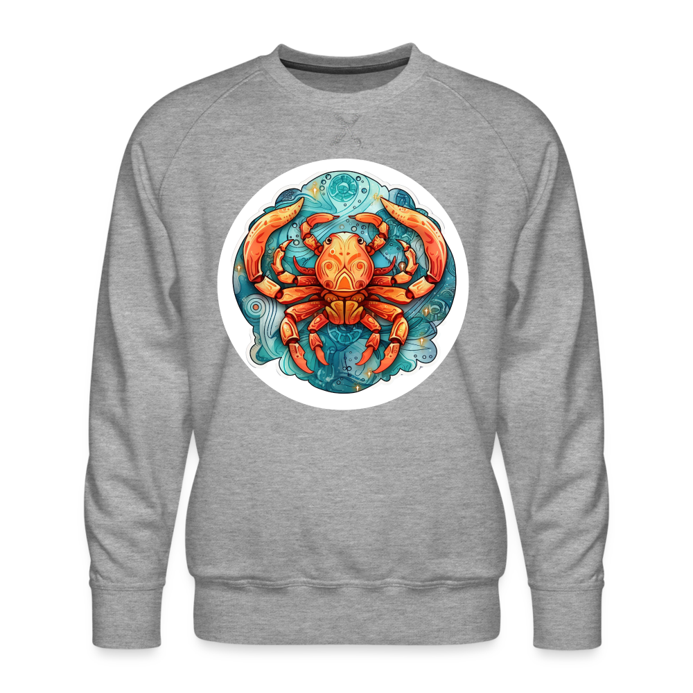 Men’s Symbol Cancer Premium Sweatshirt - heather grey