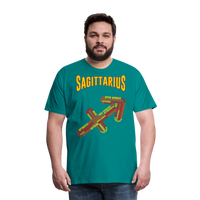 Thumbnail for Men's Power Words Sagittarius Premium T-Shirt - teal