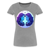 Thumbnail for Women’s Magic Gemini Premium T-Shirt - heather gray