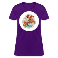 Thumbnail for Women's Symbol Sagittarius T-Shirt - purple