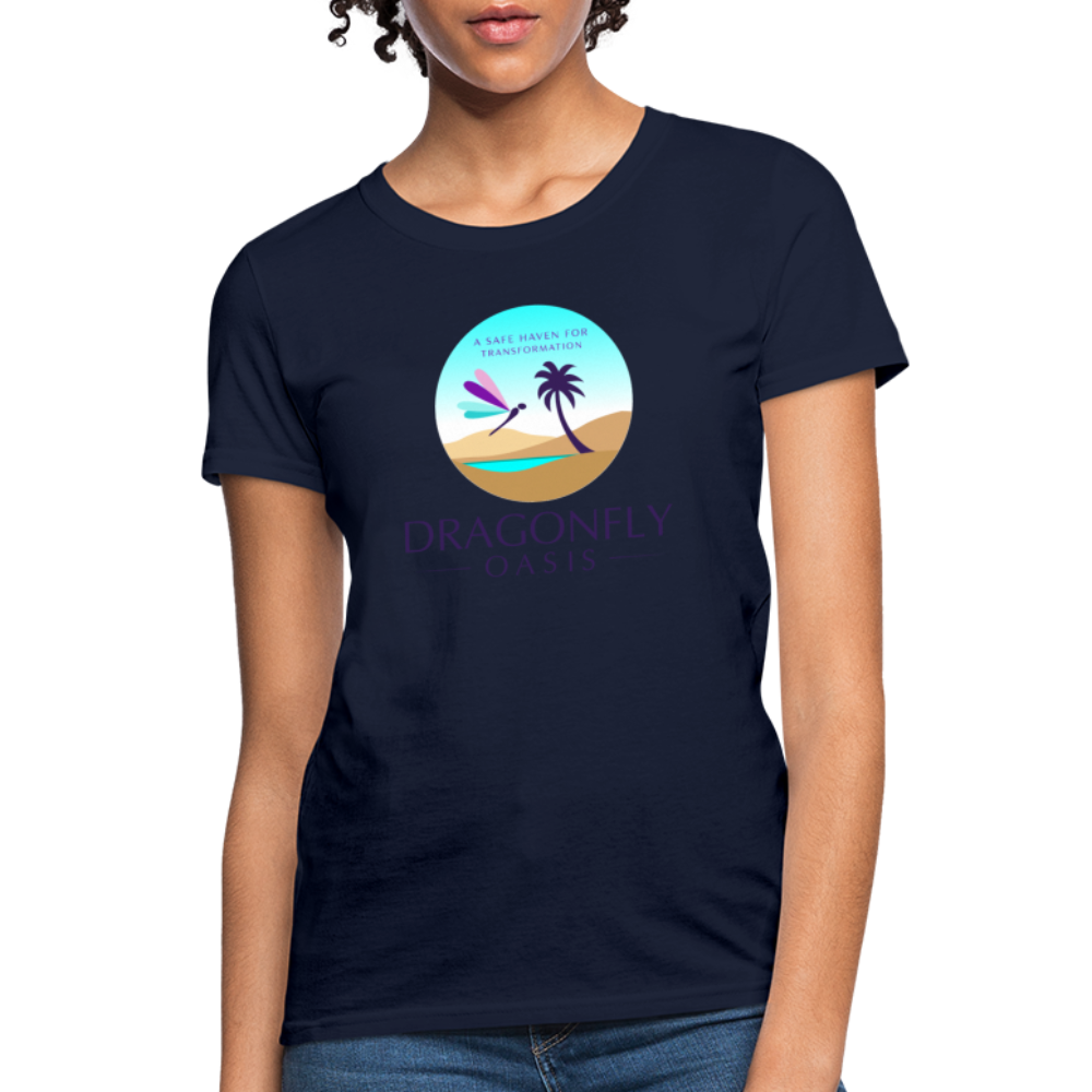 Women's Dragonfly Oasis V.1 Capricorn T-Shirt - navy