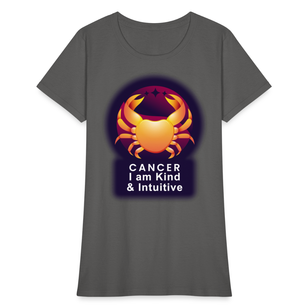 Women's Glow Cancer T-Shirt - charcoal