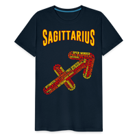 Thumbnail for Men's Power Words Sagittarius Premium T-Shirt - deep navy