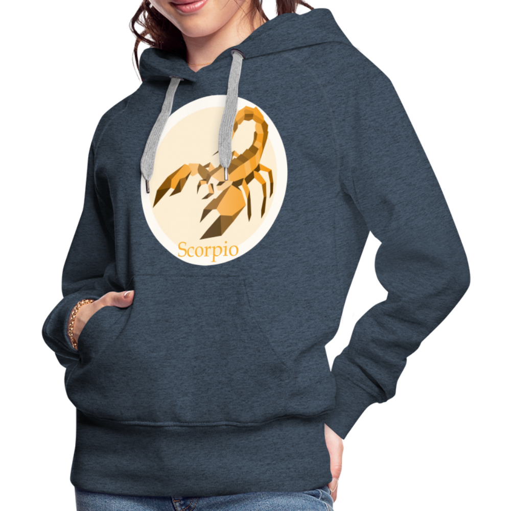 Women’s Mosaic Scorpio Premium Hoodie - heather denim