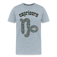 Thumbnail for Men's Power Words Capricorn Premium T-Shirt - heather ice blue