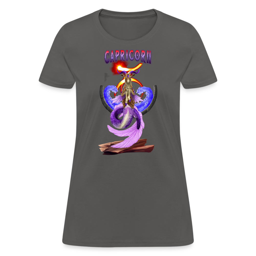 Astral Capricorn Women's T-Shirt - charcoal