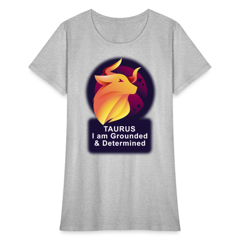 Women's Glow Taurus T-Shirt - heather gray