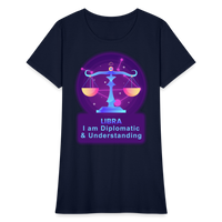 Thumbnail for Women's Neon Libra T-Shirt - navy