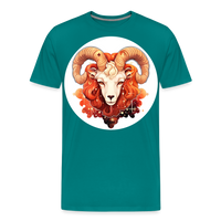 Thumbnail for Men's Symbol Aries Premium T-Shirt - teal