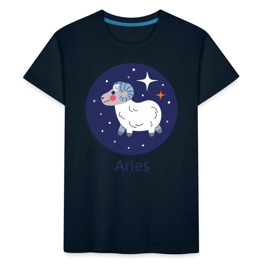 Kid’s Bluey Aries Premium Organic T-Shirt - deep navy