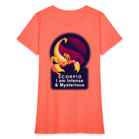 Thumbnail for Women's Glow Scorpio T-Shirt - heather coral