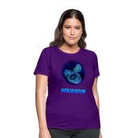 Thumbnail for Women's Stellar Aquarius T-Shirt - purple