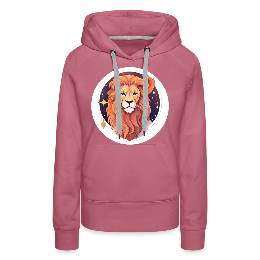 Women’s Symbol Leo Premium Hoodie - mauve