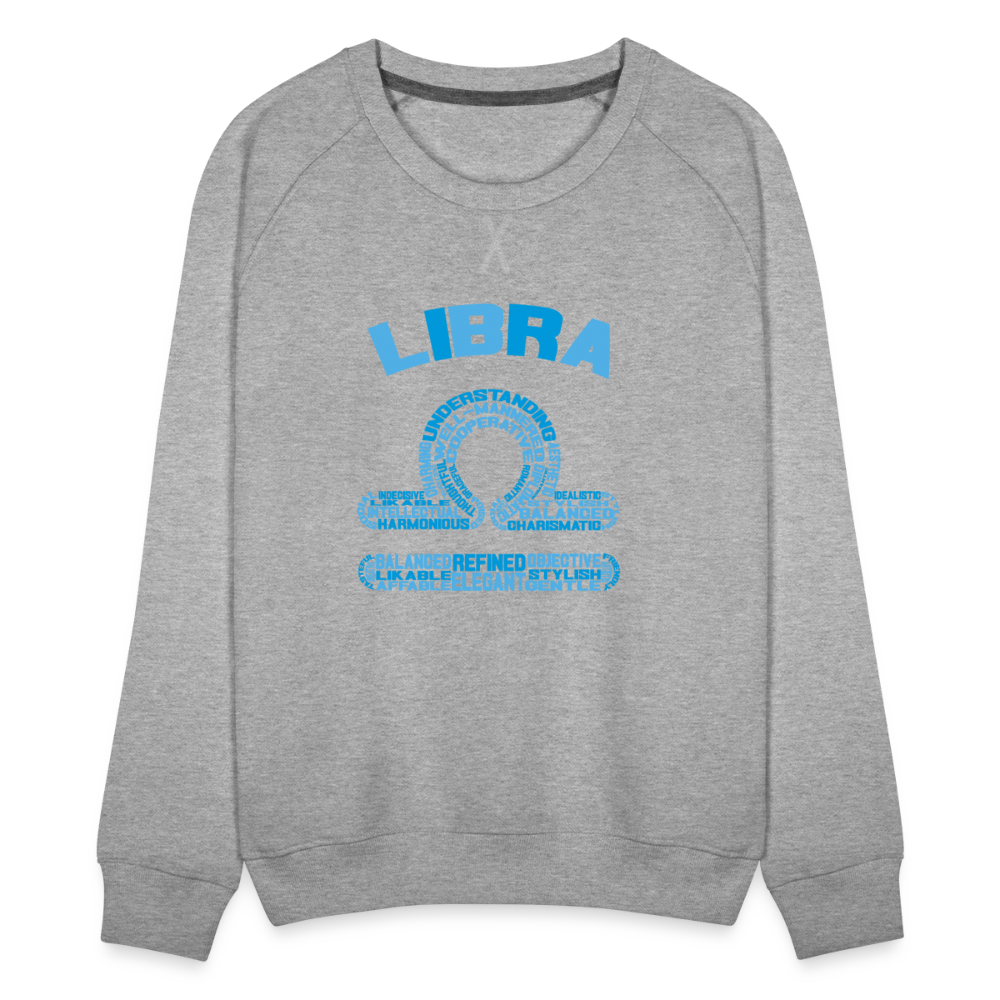 Women's Power Words Libra Premium Sweatshirt - heather grey