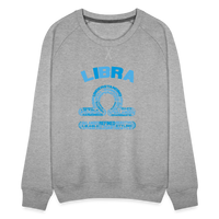 Thumbnail for Women's Power Words Libra Premium Sweatshirt - heather grey