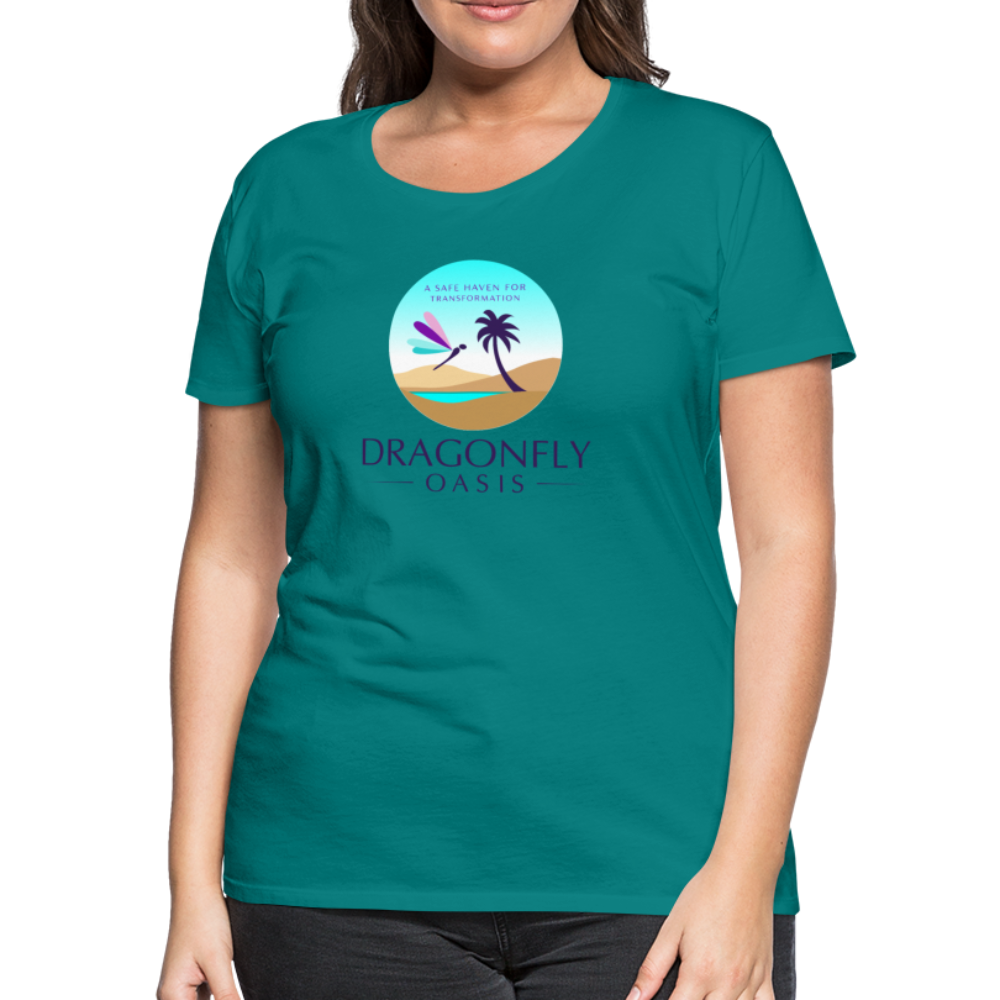 Women's Dragonfly Oasis V.1 Premium T-Shirt - teal