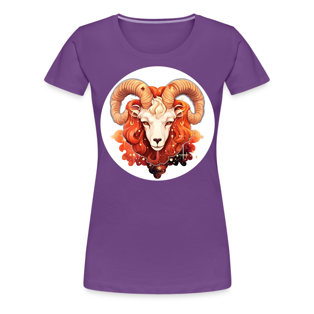 Women’s Symbol Aries Premium T-Shirt - purple