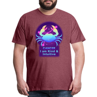 Thumbnail for Men's Neon Cancer Premium T-Shirt - heather burgundy