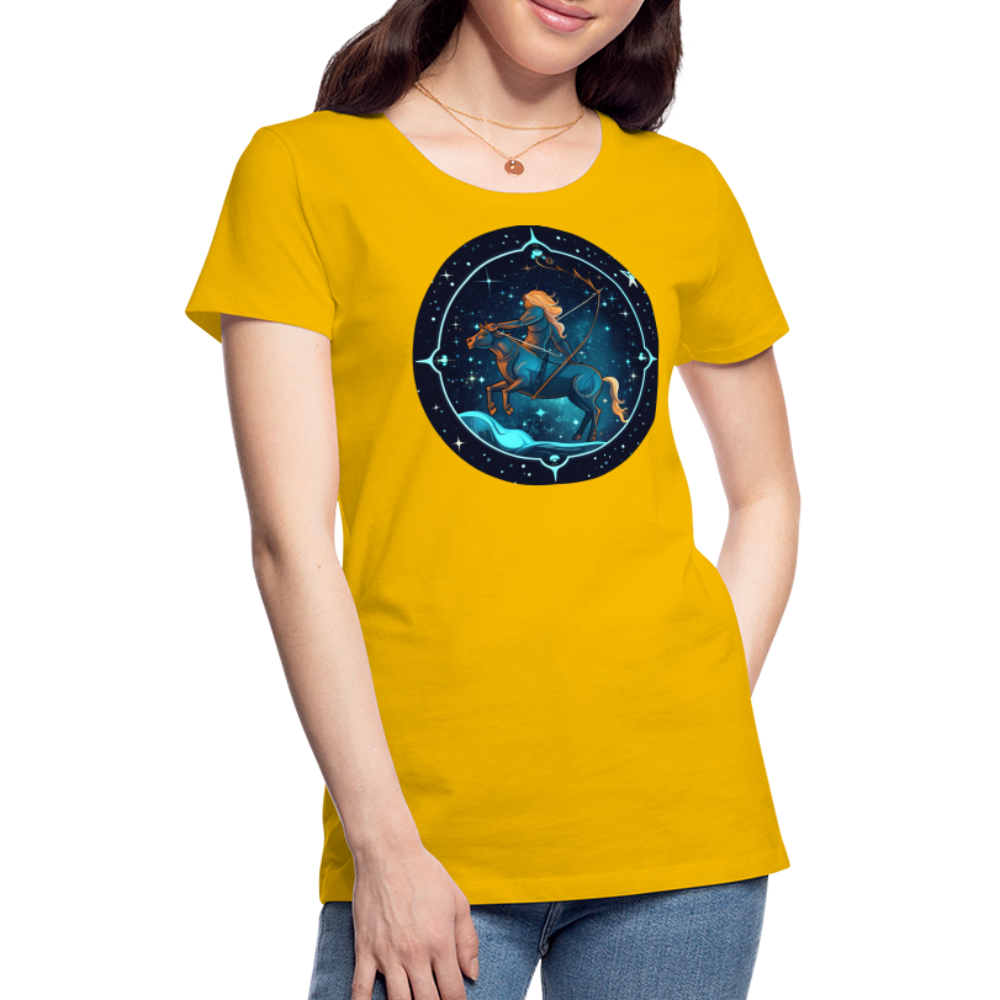 Women’s Magic Sagittarius Premium T-Shirt - sun yellow