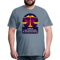 Thumbnail for Men's Glow Libra Premium T-Shirt - steel blue