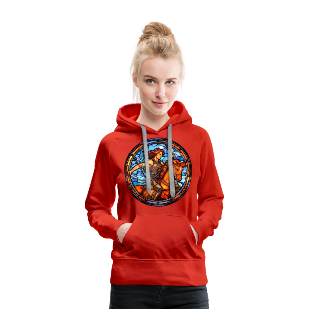 Women’s Mosaic Sagittarius Premium Hoodie - red