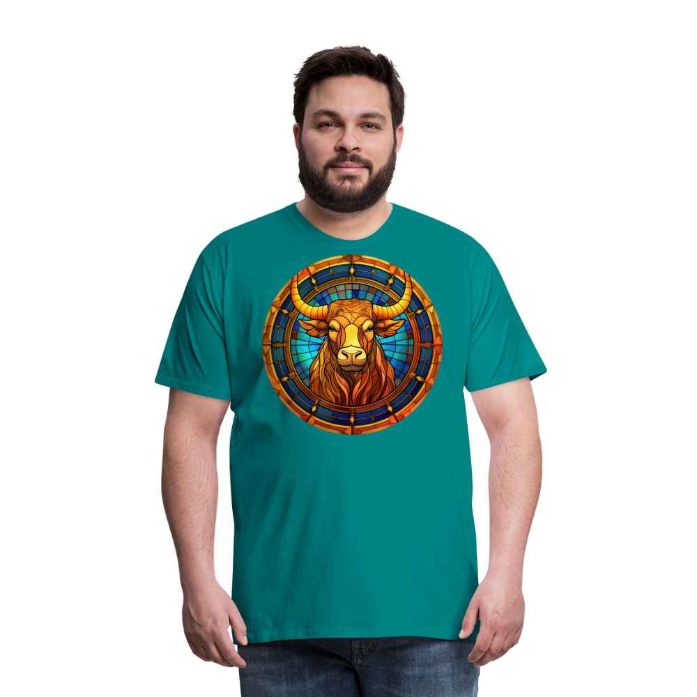 Men's Mosaic Taurus Premium T-Shirt - teal