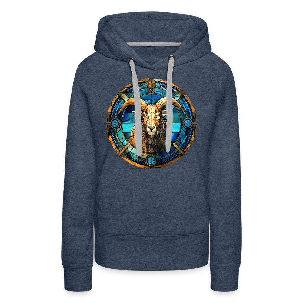 Women’s Mosaic Capricorn Premium Hoodie - heather denim