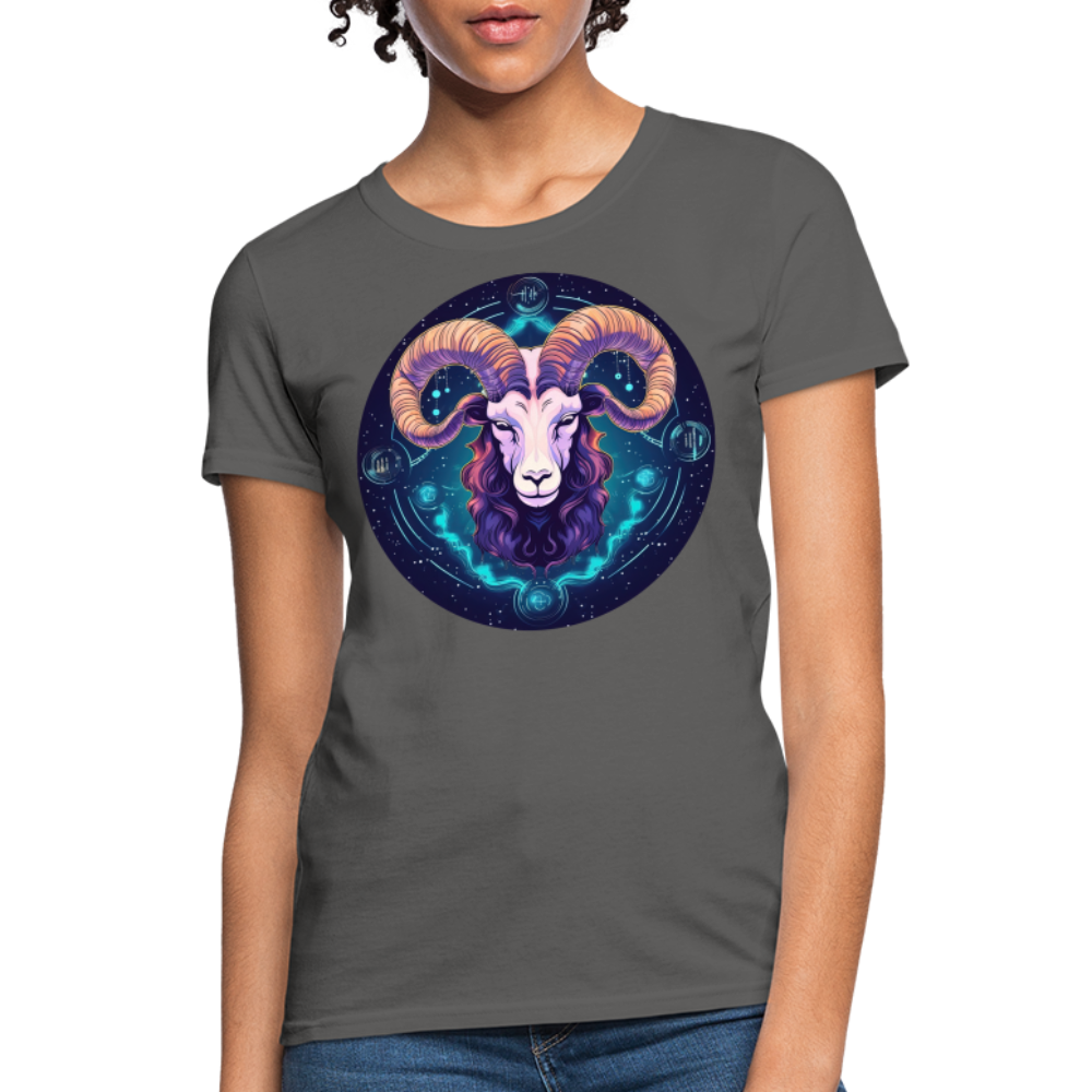 Women's Magic Capricorn T-Shirt - charcoal