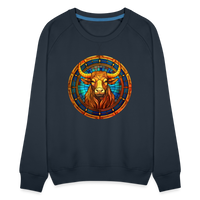 Thumbnail for Women’s Mosaic Taurus Premium Sweatshirt - navy