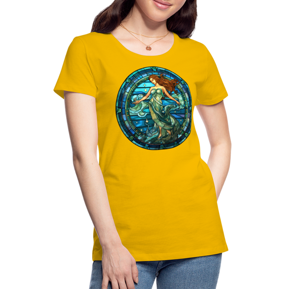 Women’s Mosaic Aquarius Premium T-Shirt - sun yellow