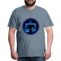 Thumbnail for Men's Libra Premium T-Shirt - steel blue