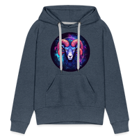 Thumbnail for Women’s Magic Aries Premium Hoodie - heather denim