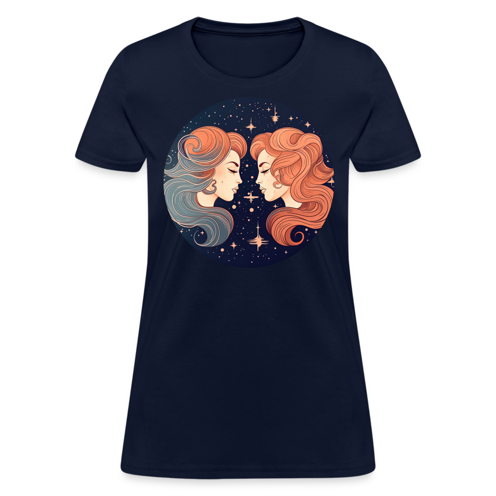 Women's Mystic Gemini T-Shirt - navy