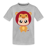 Thumbnail for Kid’s Bobbly Leo Premium Organic T-Shirt - heather gray