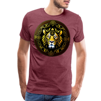 Thumbnail for Men's Mythical Leo Premium T-Shirt - heather burgundy