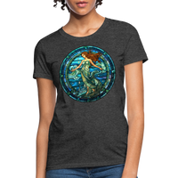 Thumbnail for Women's Mosaic Aquarius T-Shirt - heather black