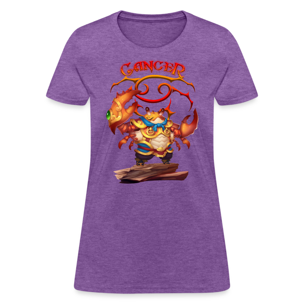 Women's Astral Cancer T-Shirt - purple heather