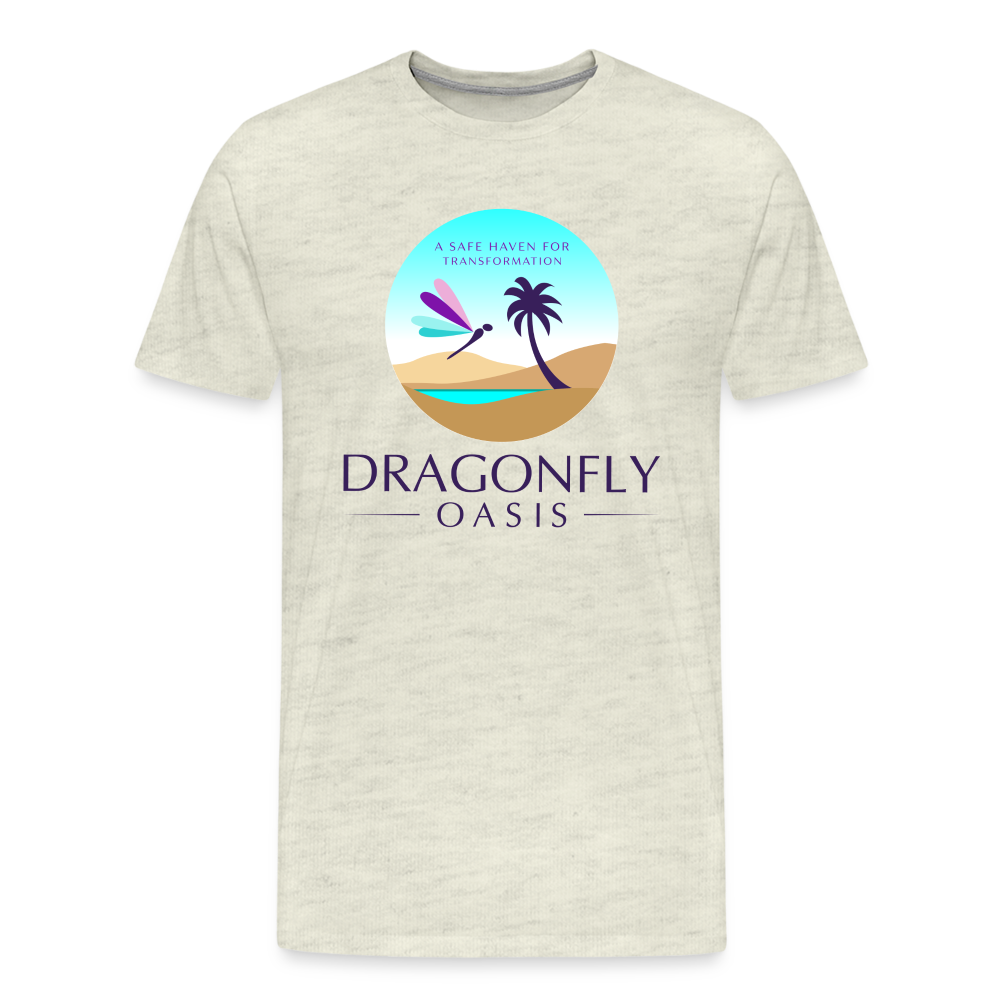 Men's Dragonfly Oasis V.1 Premium T-Shirt - heather oatmeal