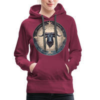 Thumbnail for Women’s Mythical Taurus Premium Hoodie - burgundy