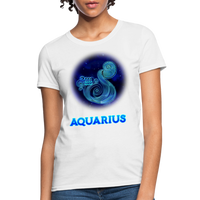 Thumbnail for Women's Stellar Aquarius T-Shirt - white