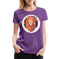 Thumbnail for Women's Symbol Leo Premium T-Shirt - purple