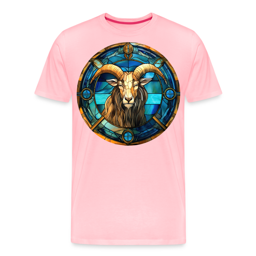 Men's Mosaic Capricorn Premium T-Shirt - pink