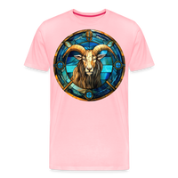 Thumbnail for Men's Mosaic Capricorn Premium T-Shirt - pink